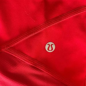 Lululemon leggings in red.  Size 10